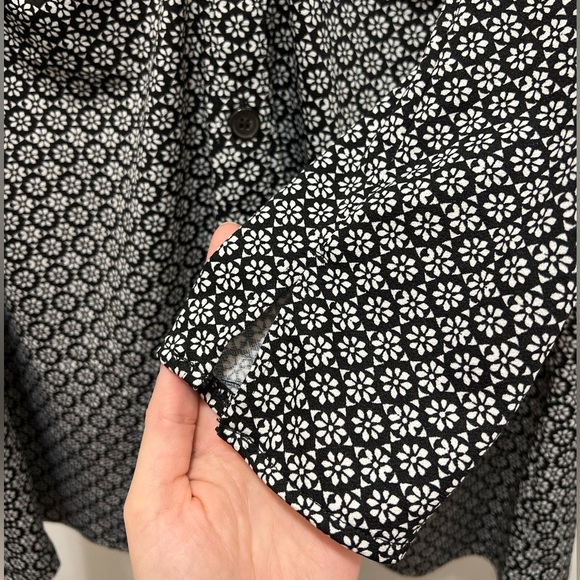 And Now This ruched black and white mini dress, size medium - Picture 5 of 6